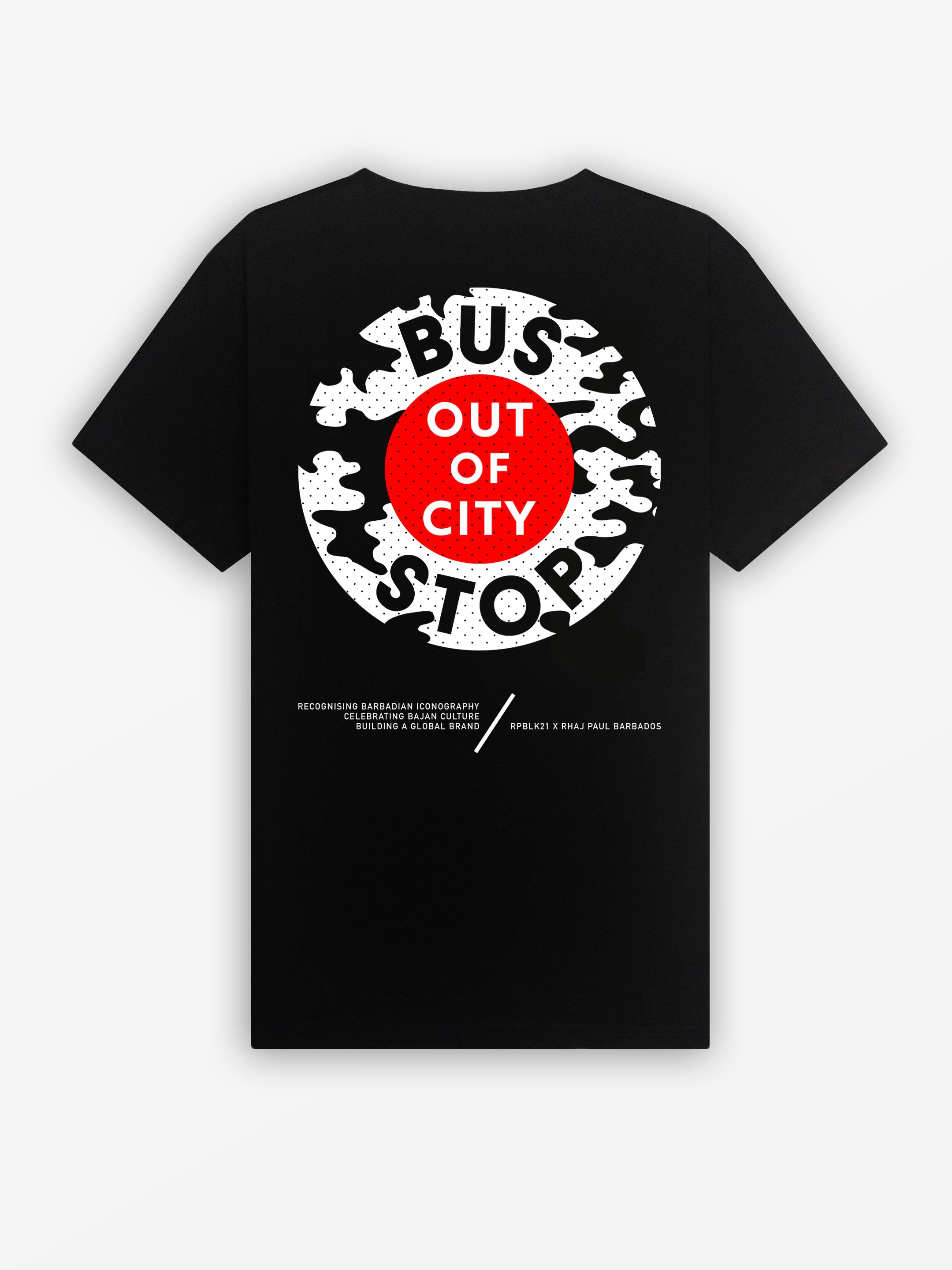 Bajan Bus Stop Tee | Black / Camo