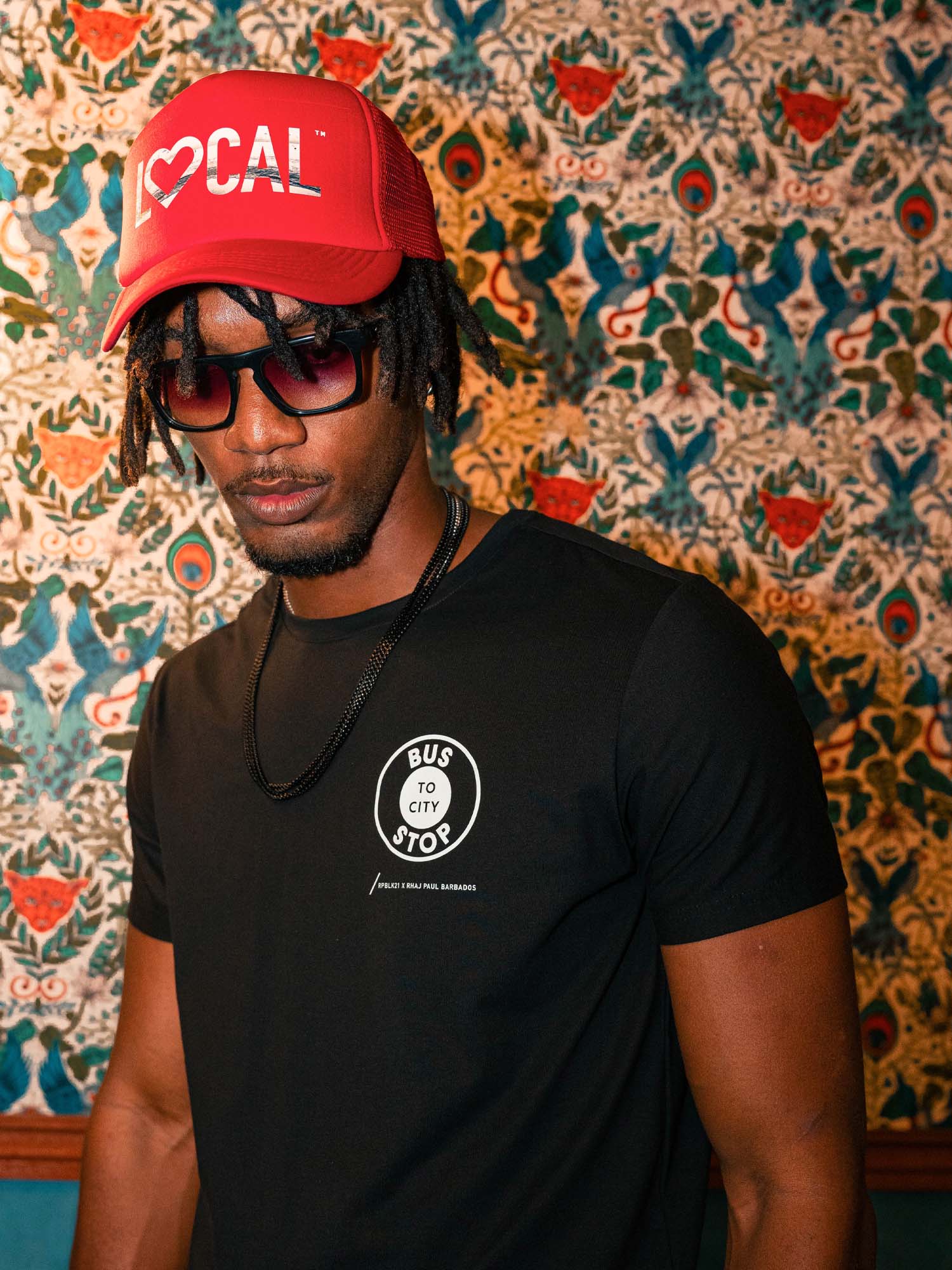 Bajan Bus Stop Tee | Black / Camo