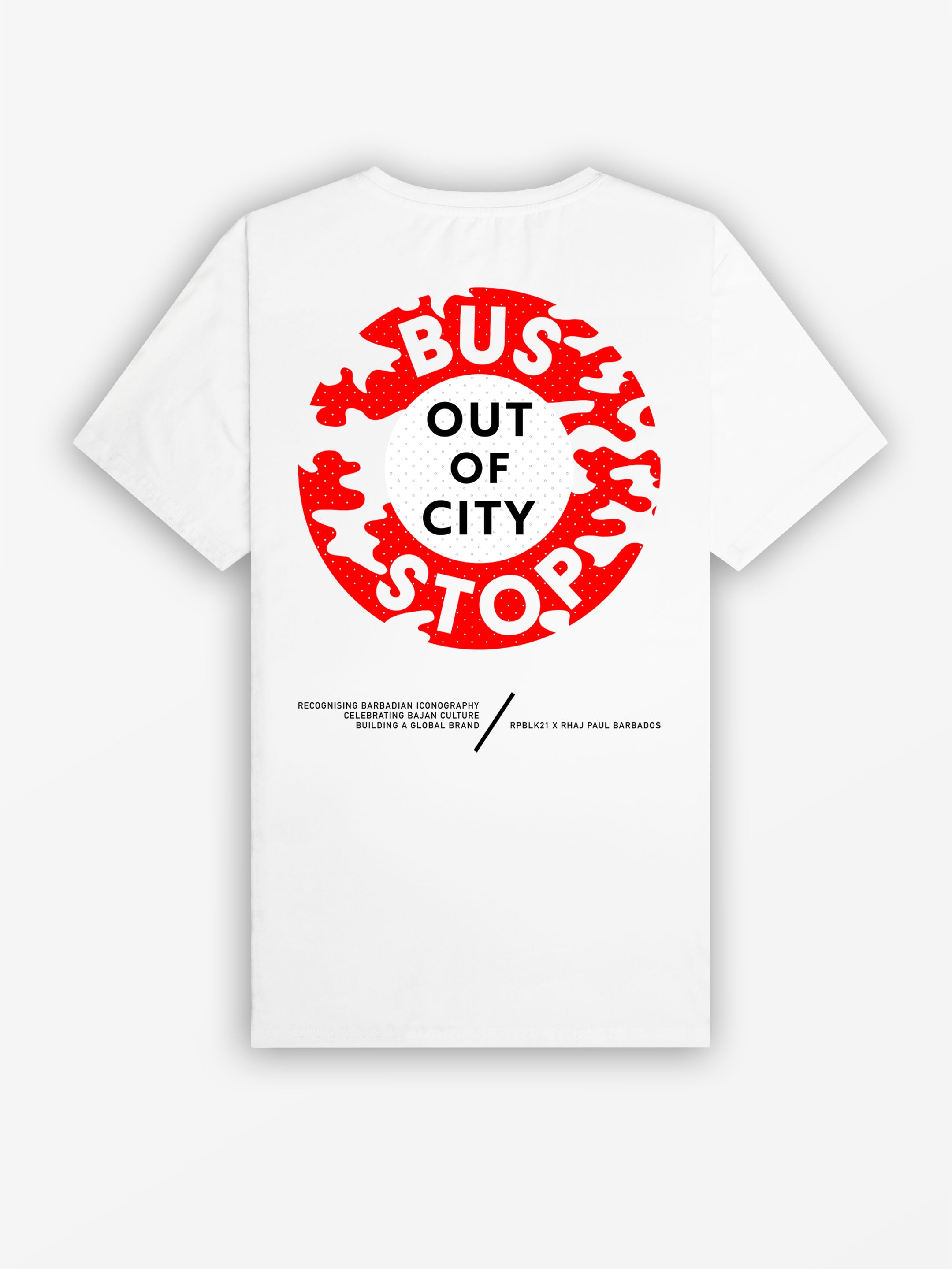Bajan Bus Stop Tee | White / Camo