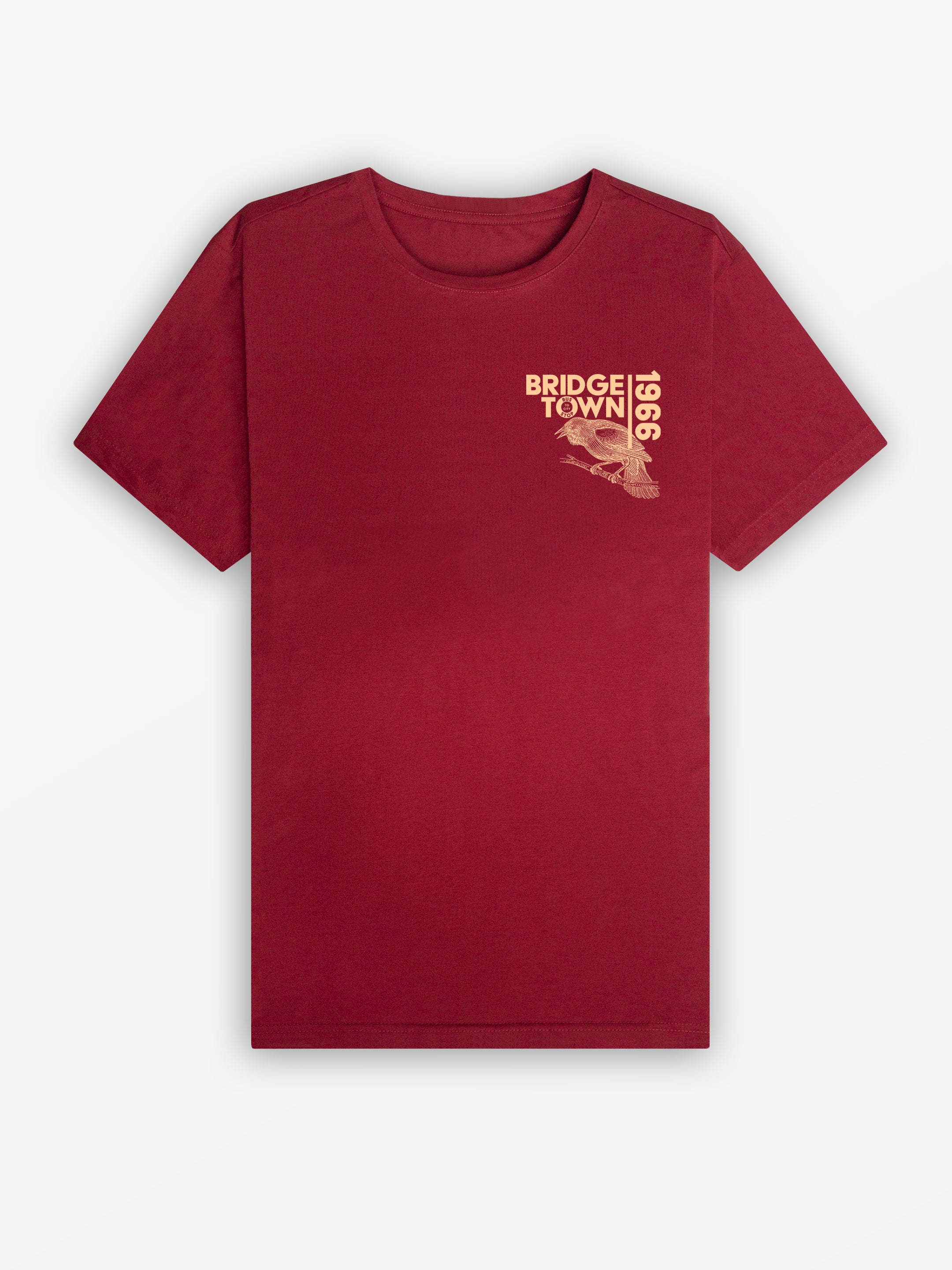 Bridgetown 66 Tee | Burgundy / Sand