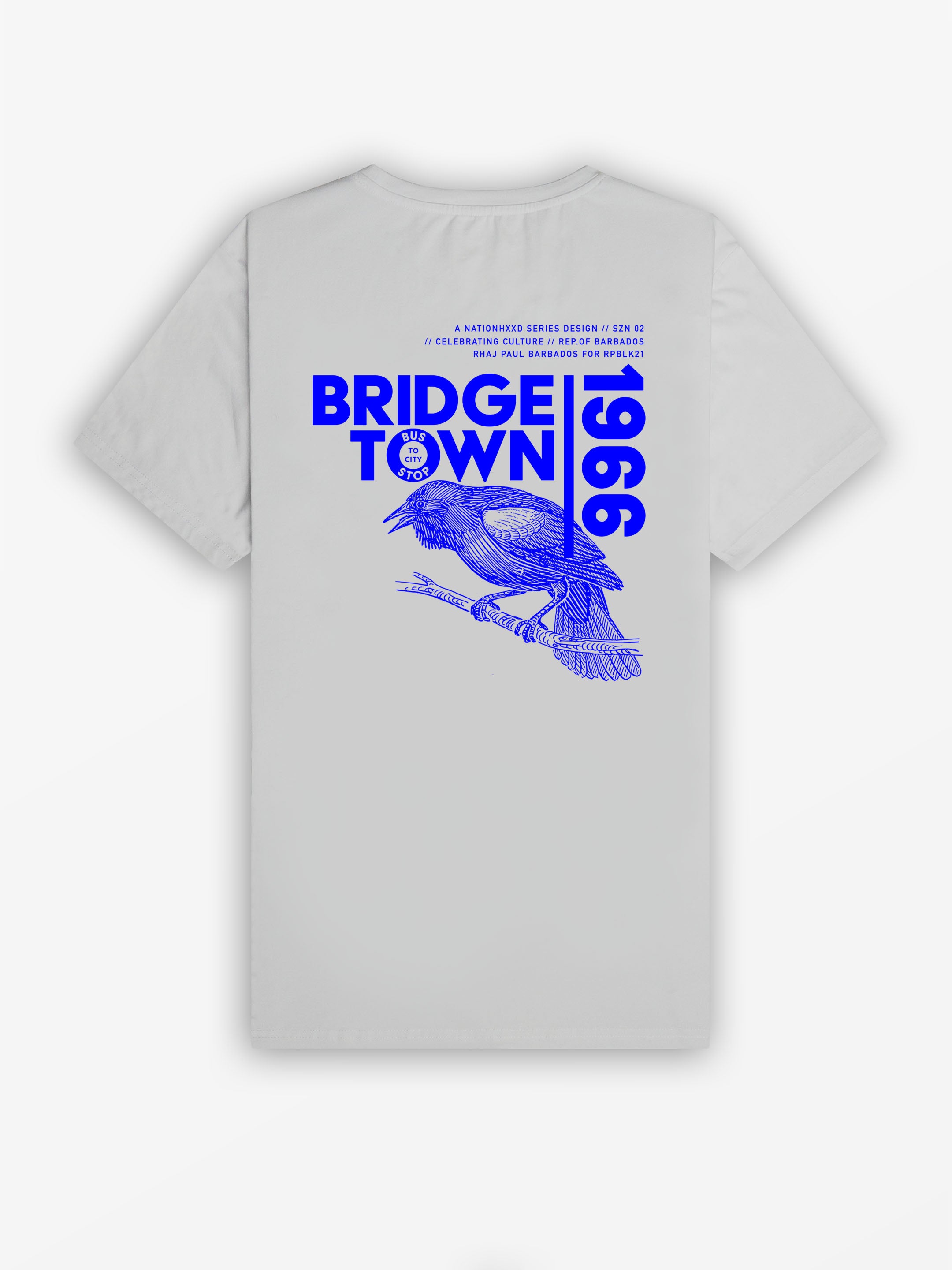 Bridgetown 66 Tee | Ice Grey / Royal