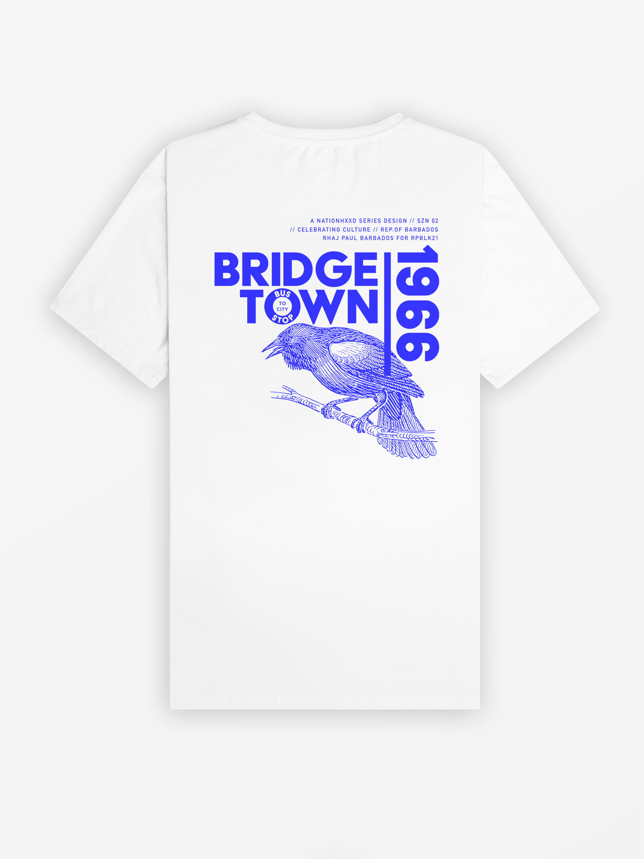 Bridgetown 66 Tee | White / Royal