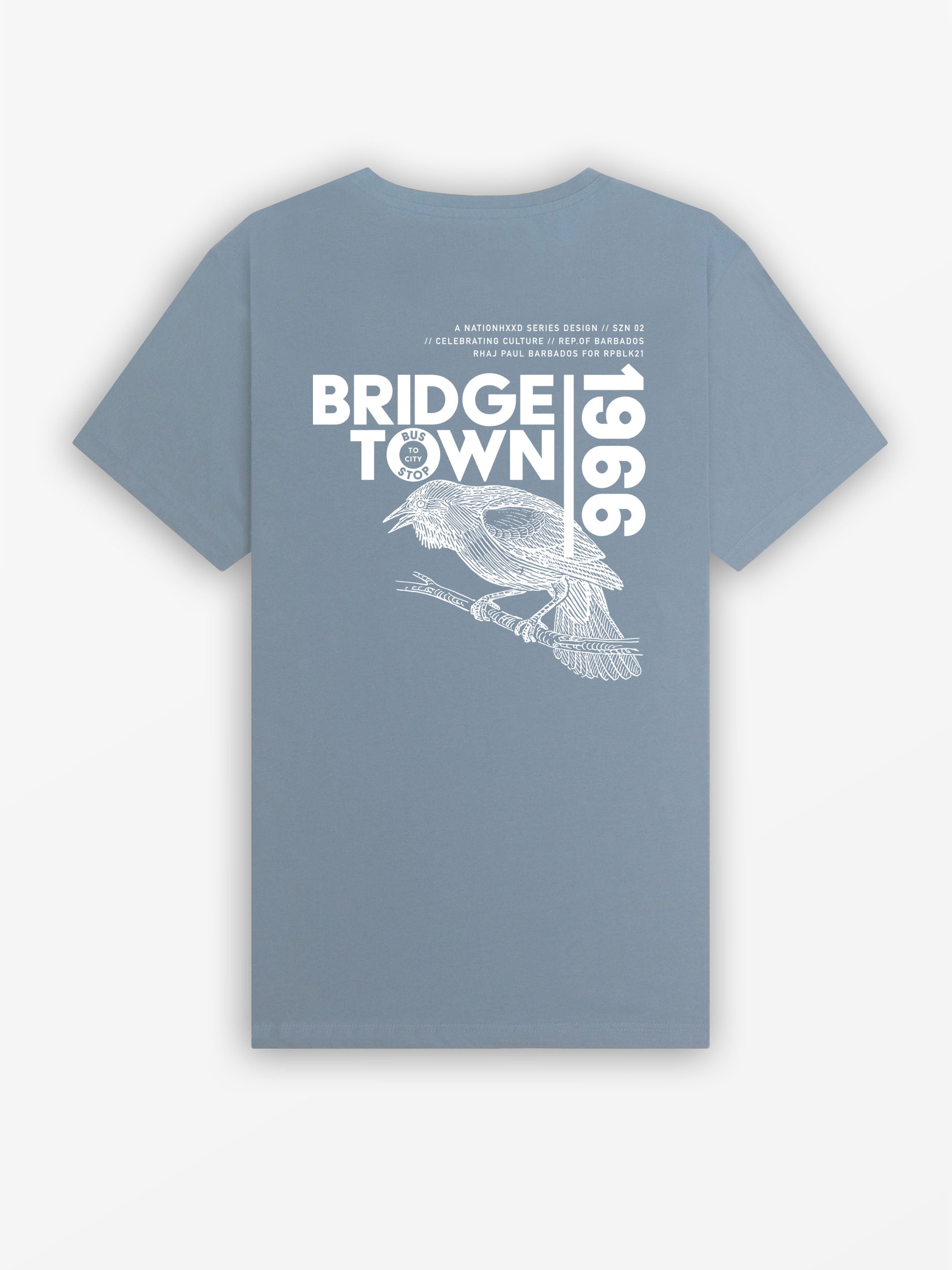 Bridgetown 66 Tee | Salt Blue / White