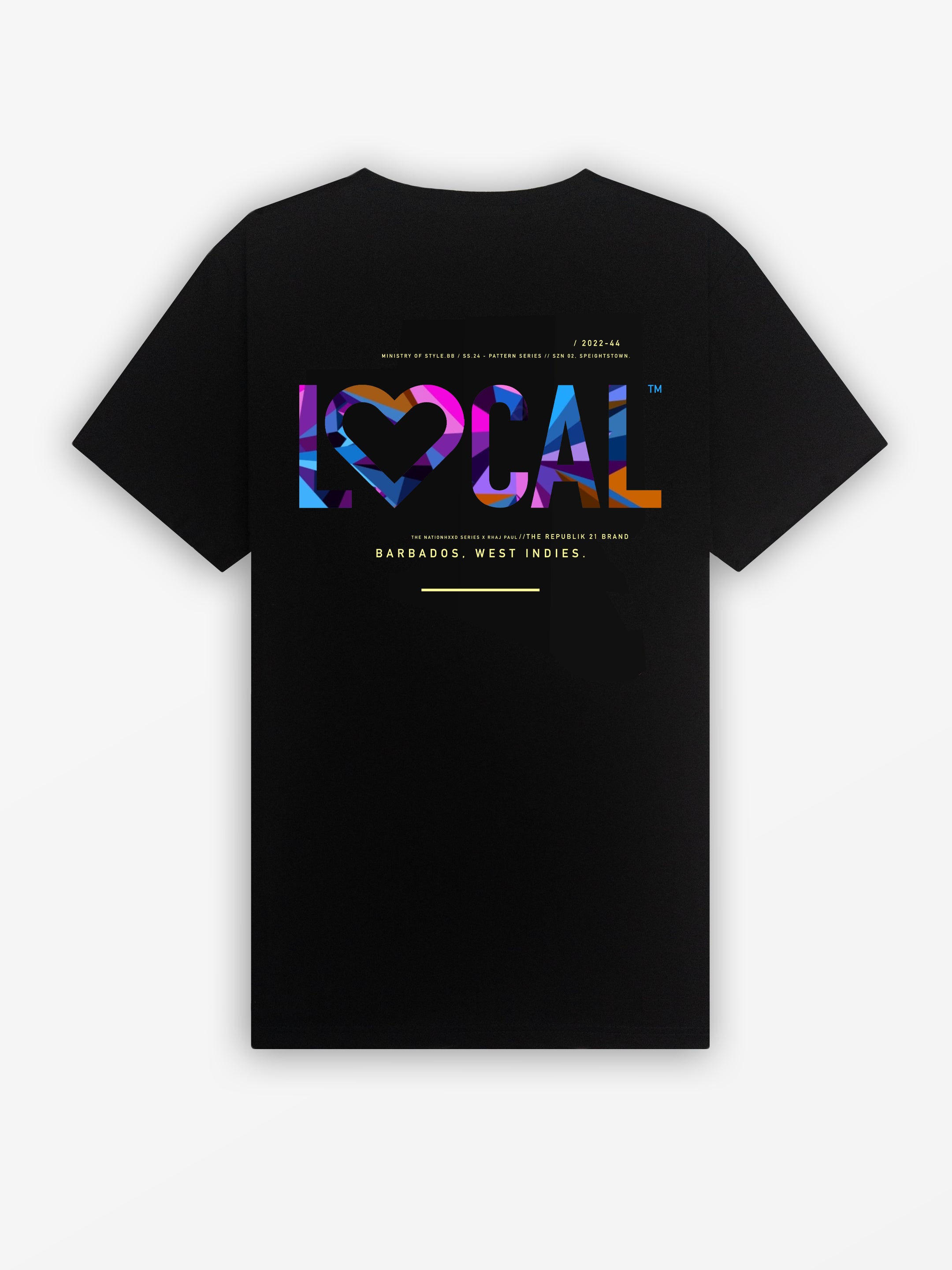 LOCAL LOVE Tee | Black / Kaleidoscope Colours