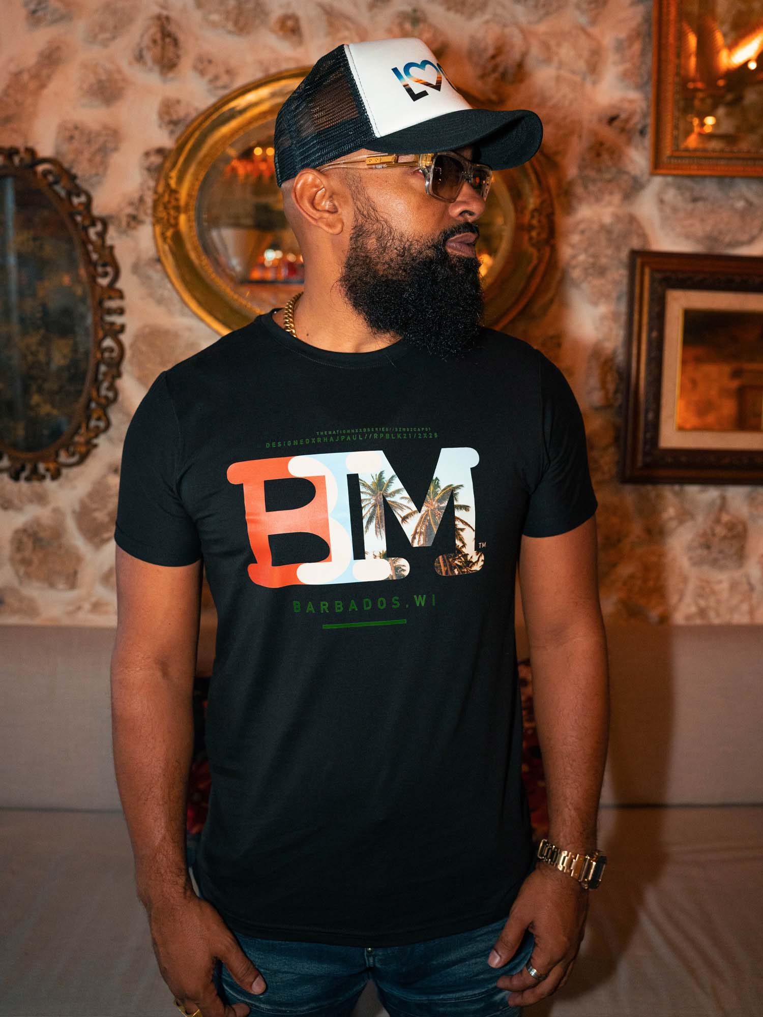 Big BIM Tee | Black / Orange