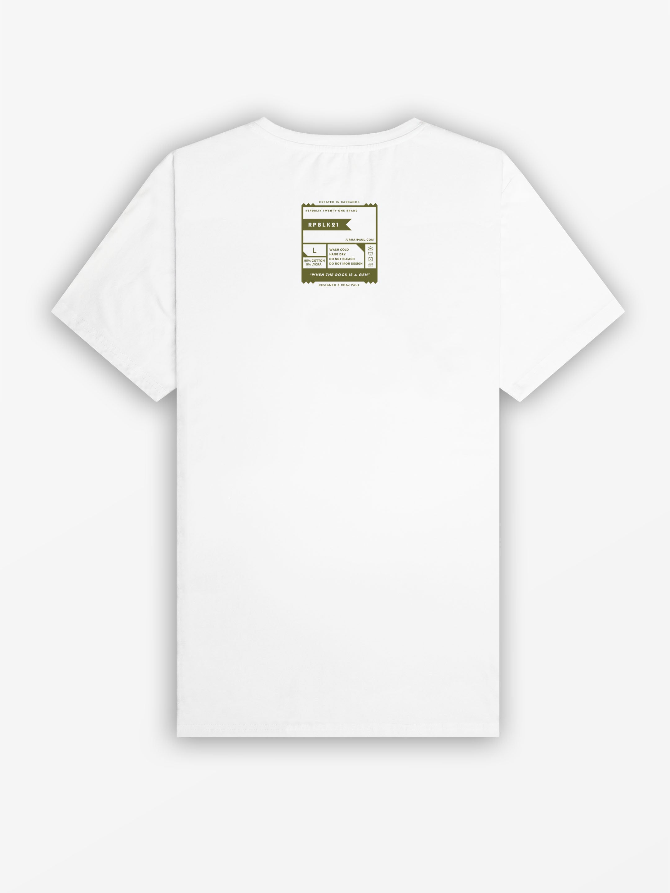 Big BIM Tee | White / Burgundy