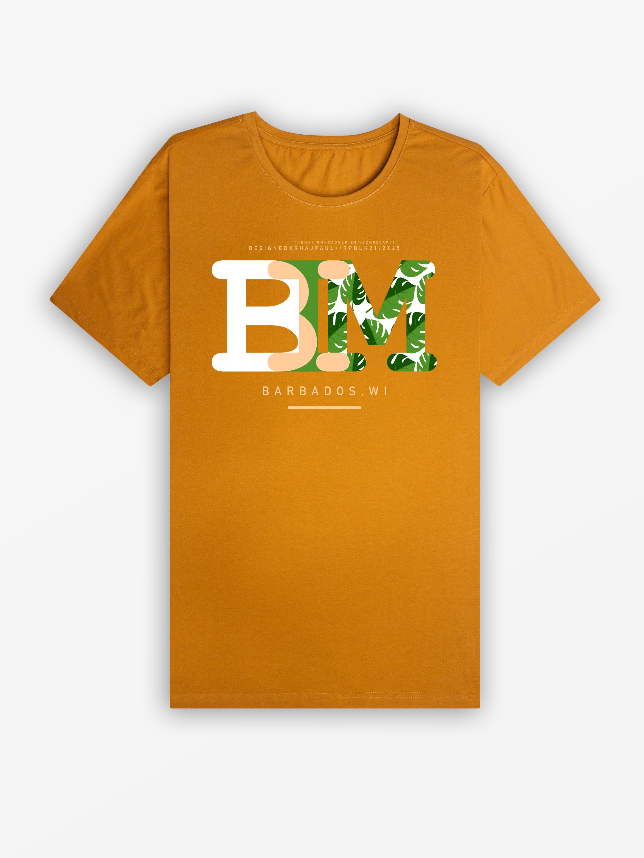 Big BIM Tee | Mustard / White