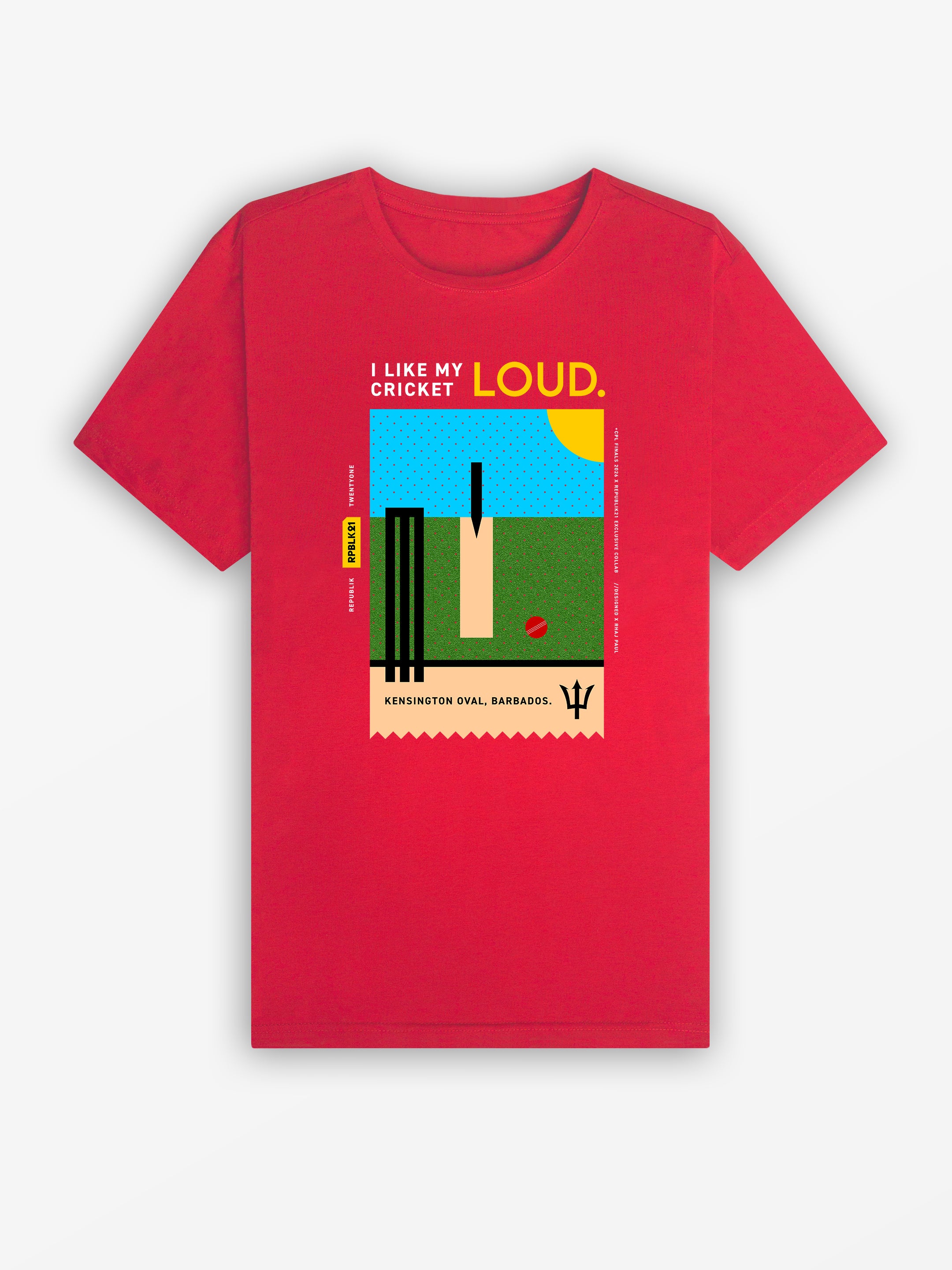 CPL x RPBLK21 Collab Tee | Red / Tradewinds