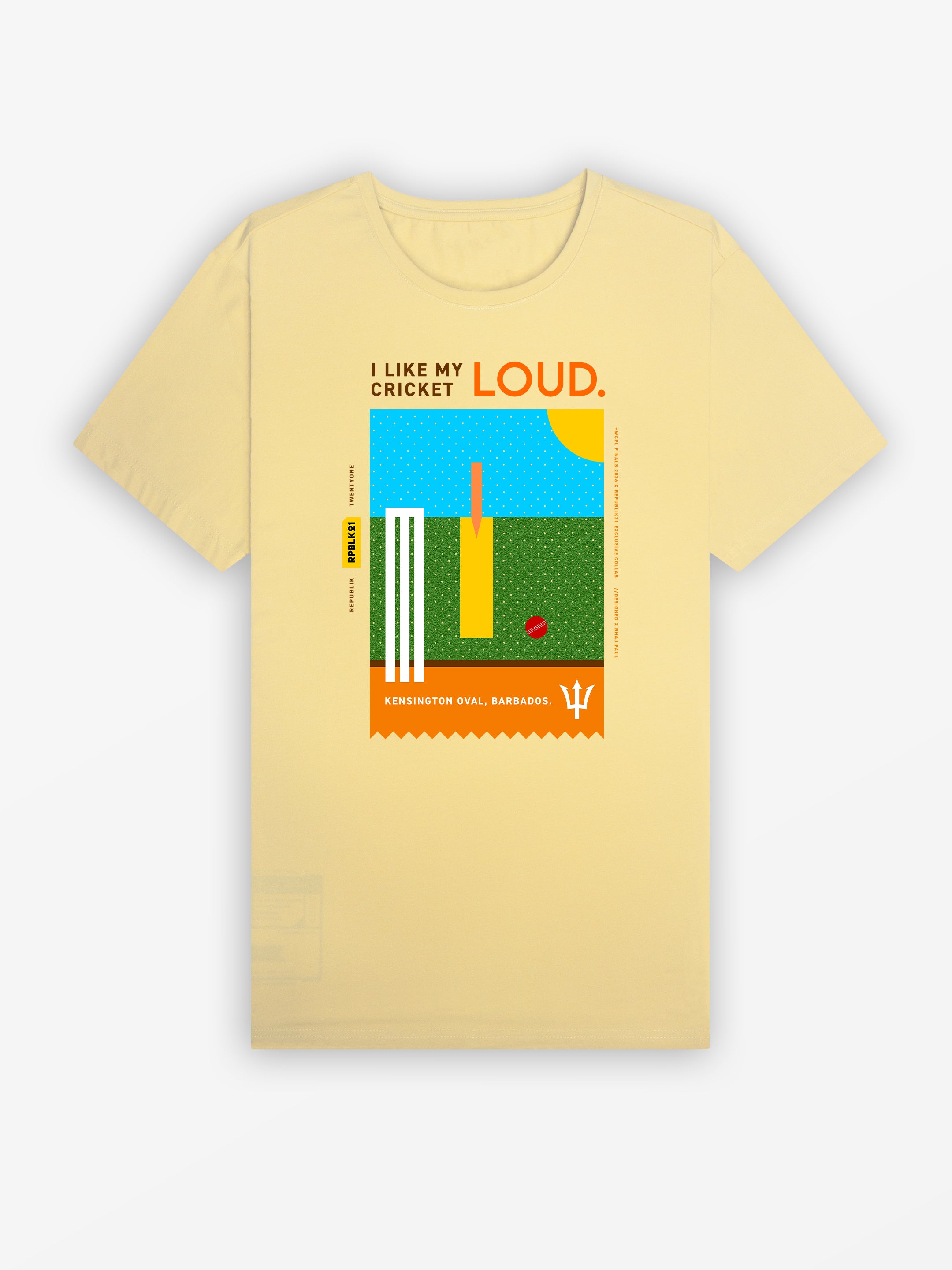 WCPL x RPBLK21 Collab Tee | Butter Yellow / Day Game