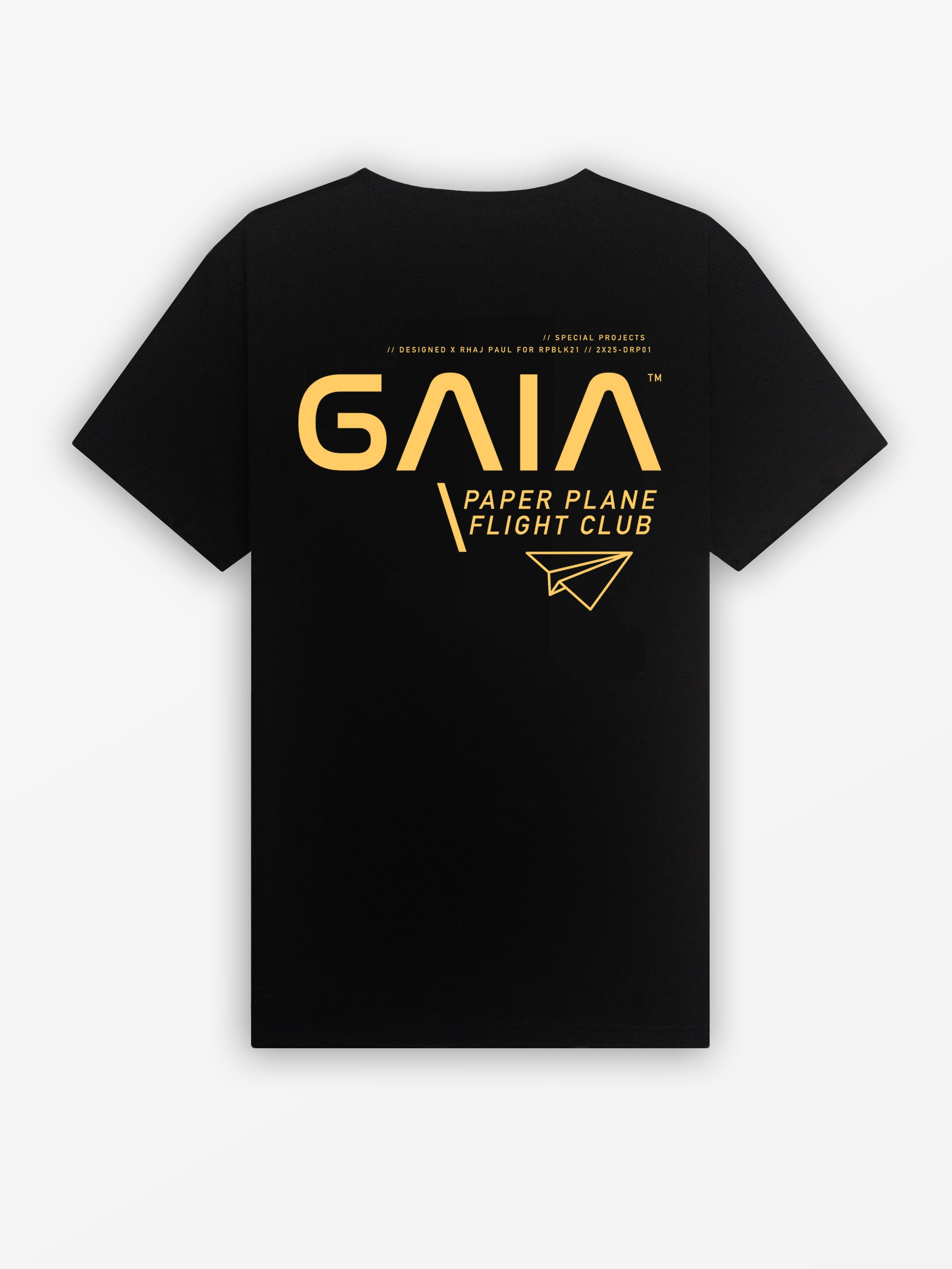 GAIA Tee | Black / Yellow (Back Design)