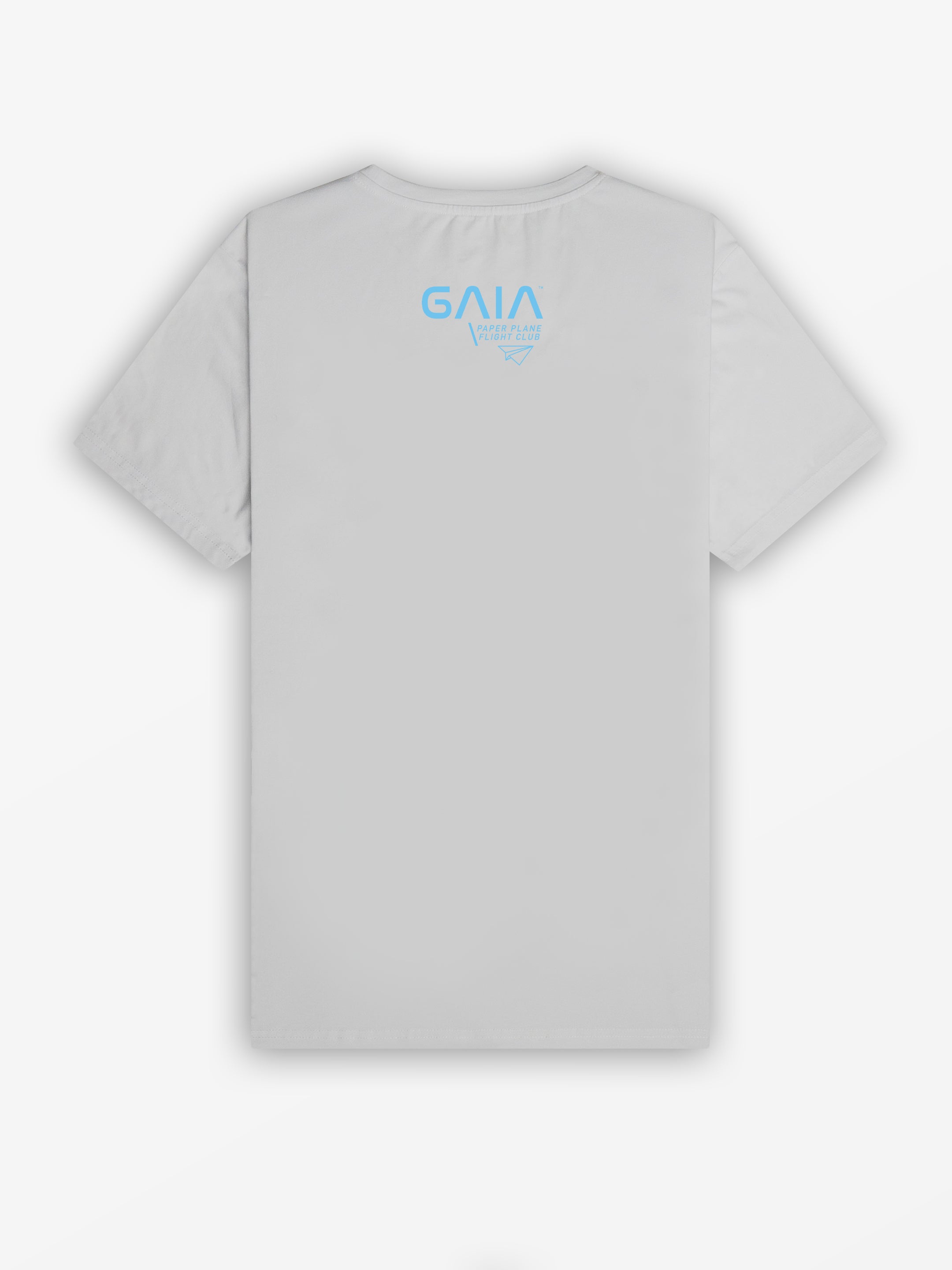 GAIA Tee | Ice Grey / Sky Blue (Front Design)