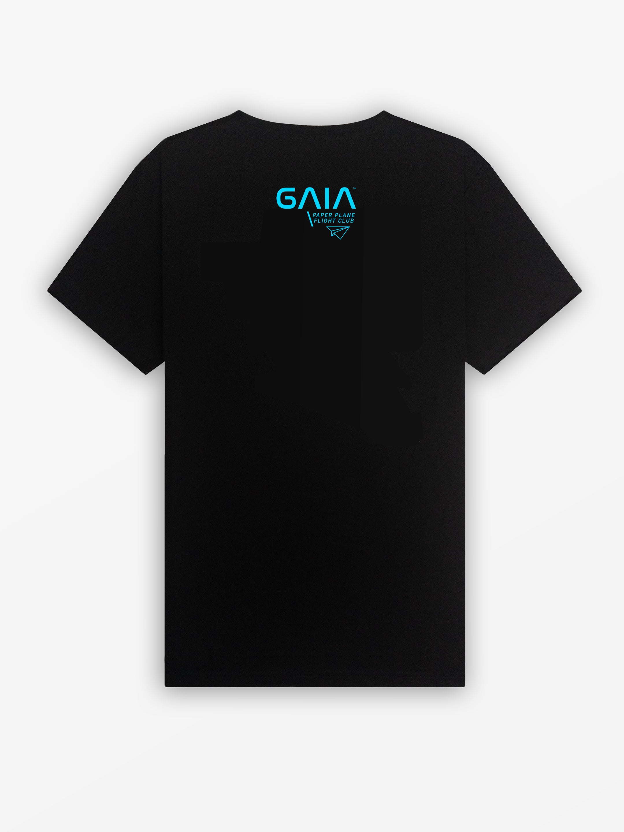 GAIA Tee | Black / Sky Blue