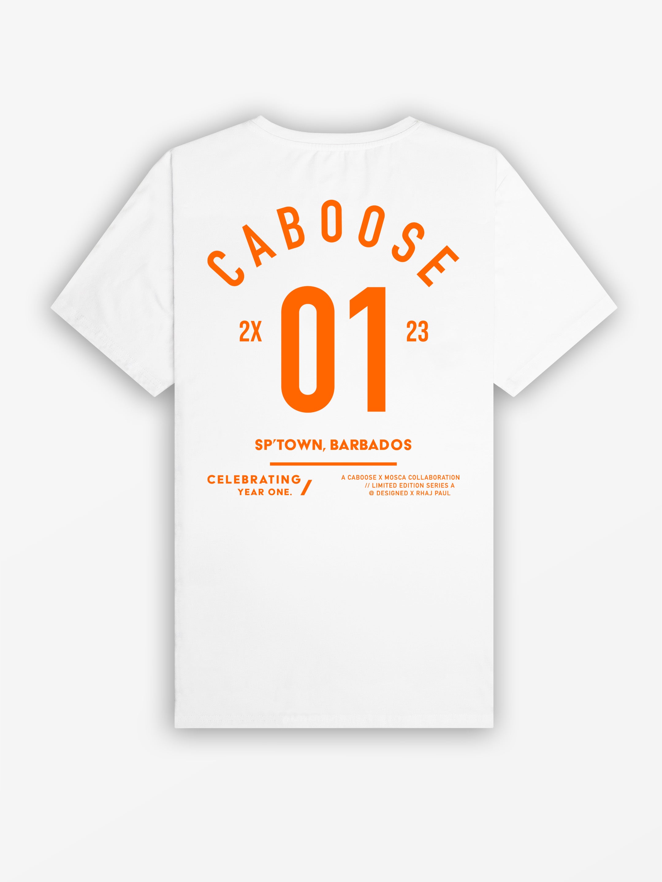 Caboose x RPBLK21 Collab Tee | White / Red