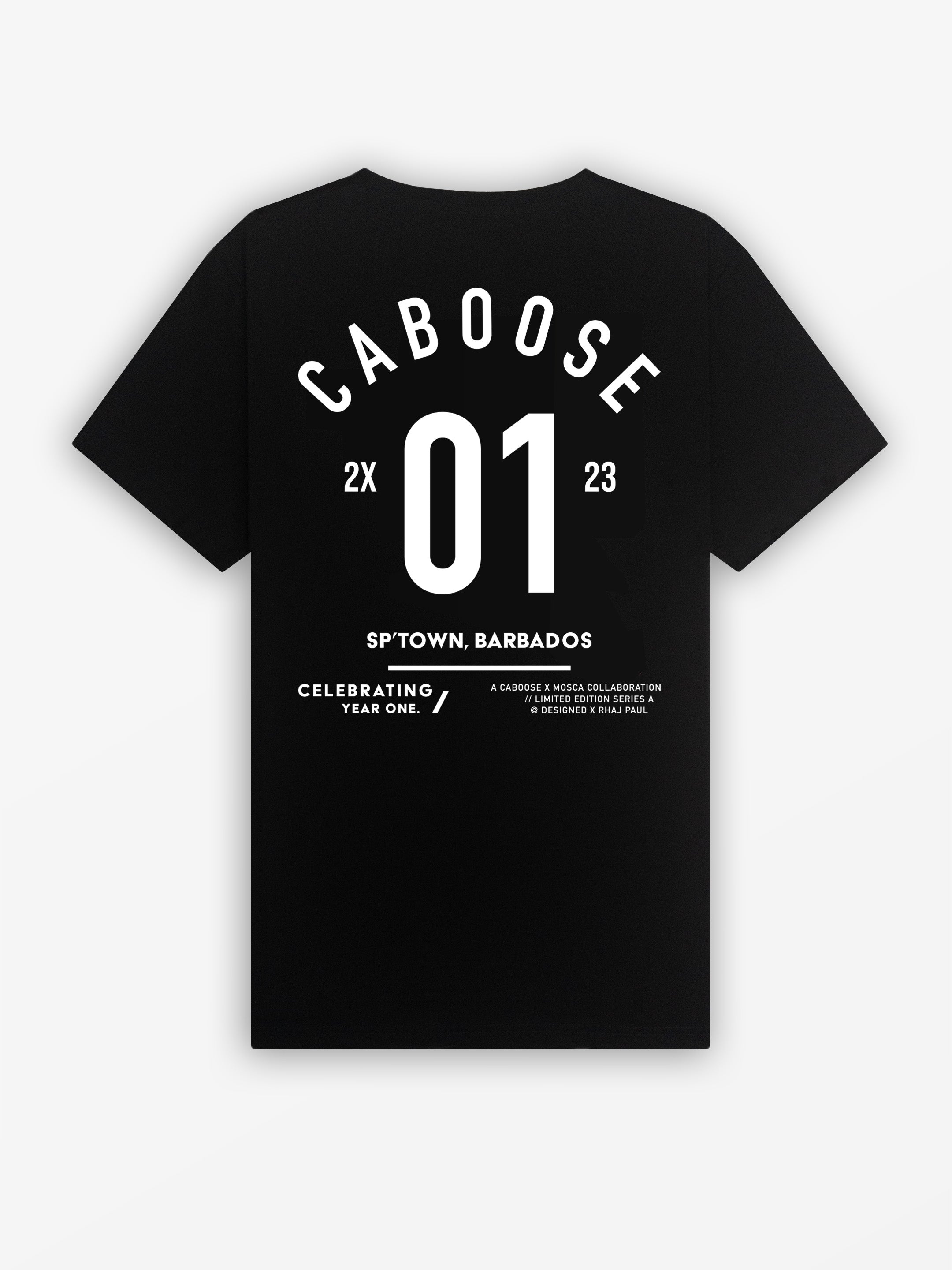 Caboose x RPBLK21 Collab Tee | Black / White