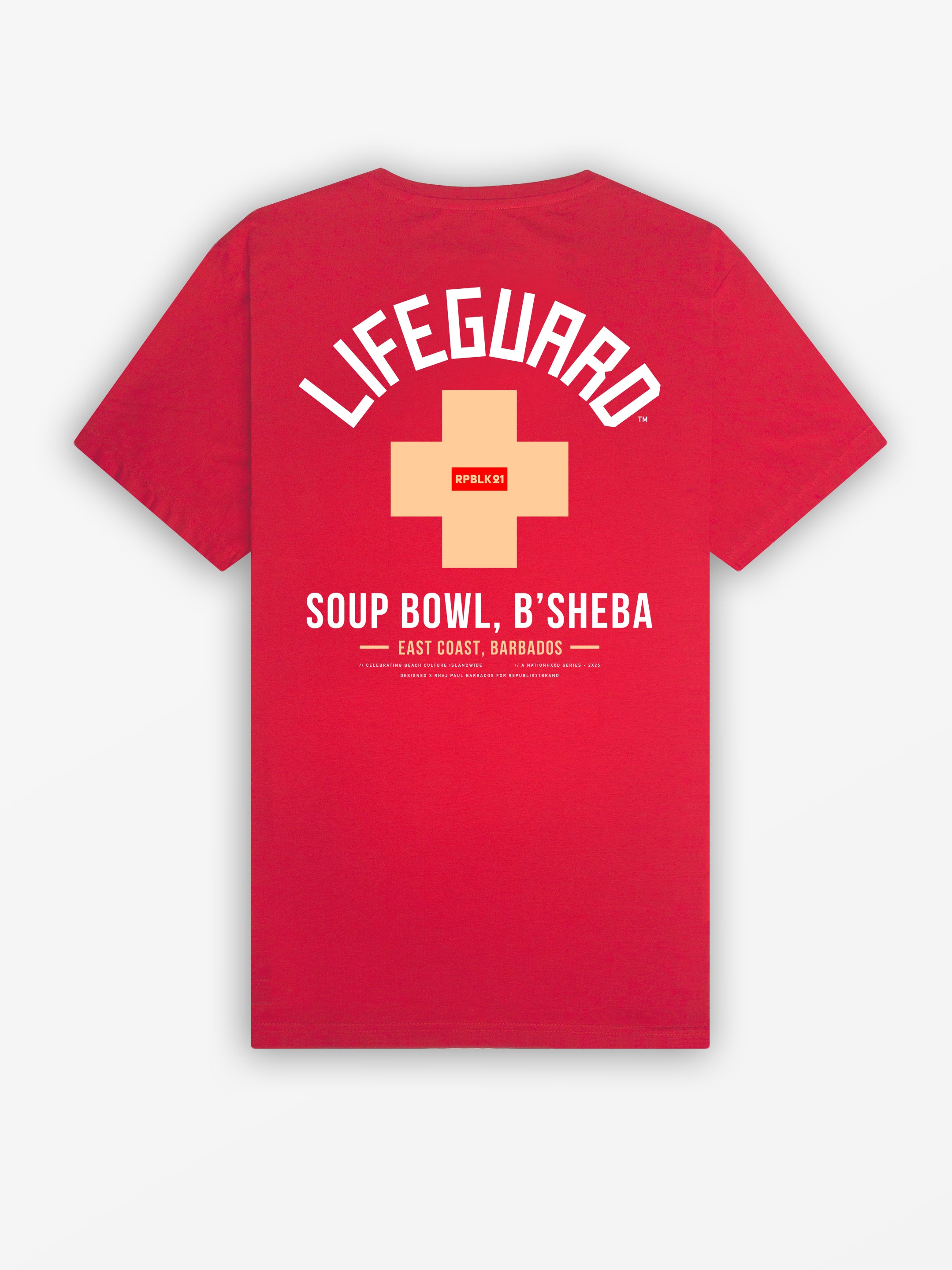 Lifeguard Series 2025 Tee | Soup Bowl Bathsheba | Red / White