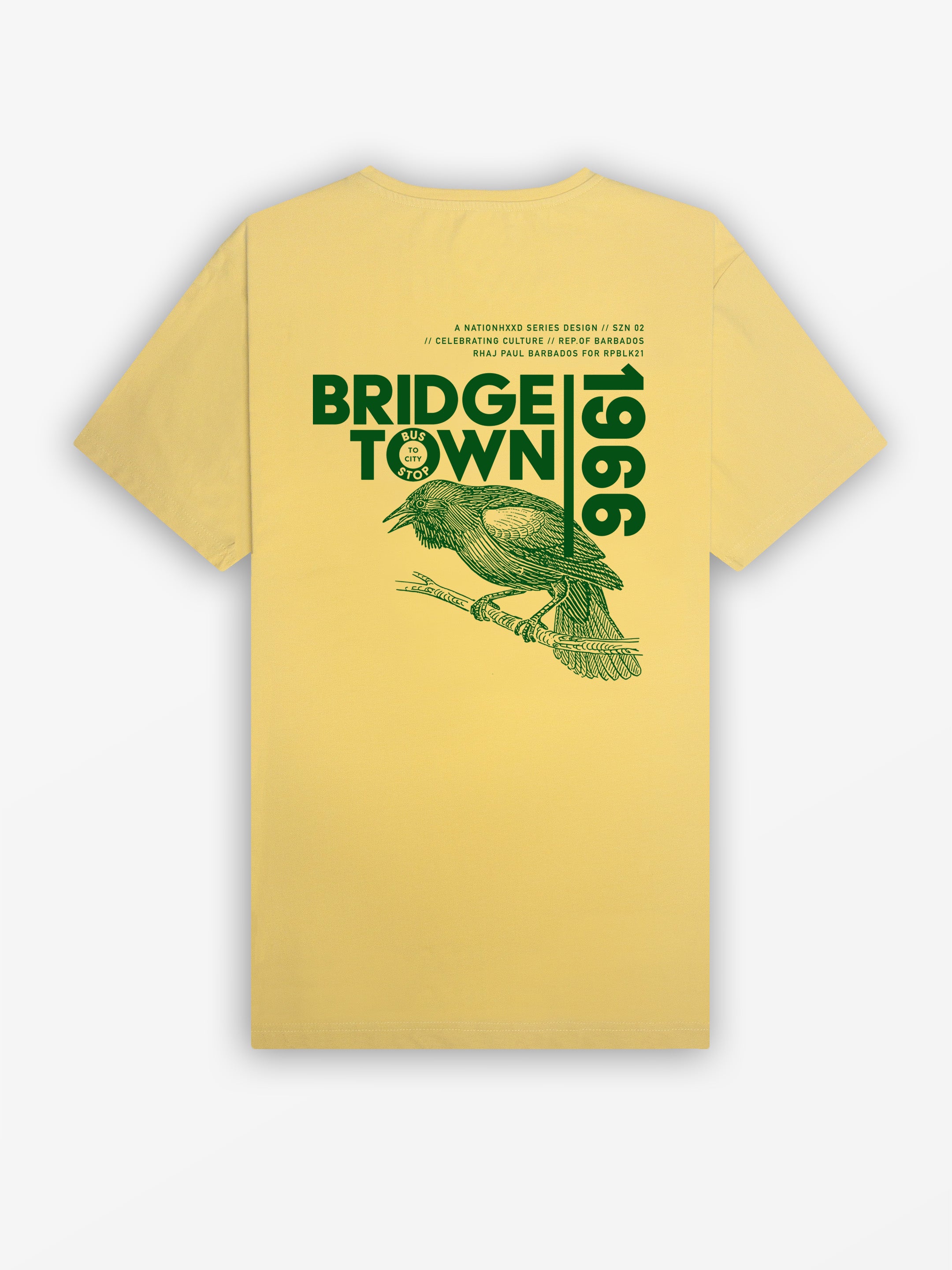 Bridgetown 66 Tee | Down Yellow / Forest Green