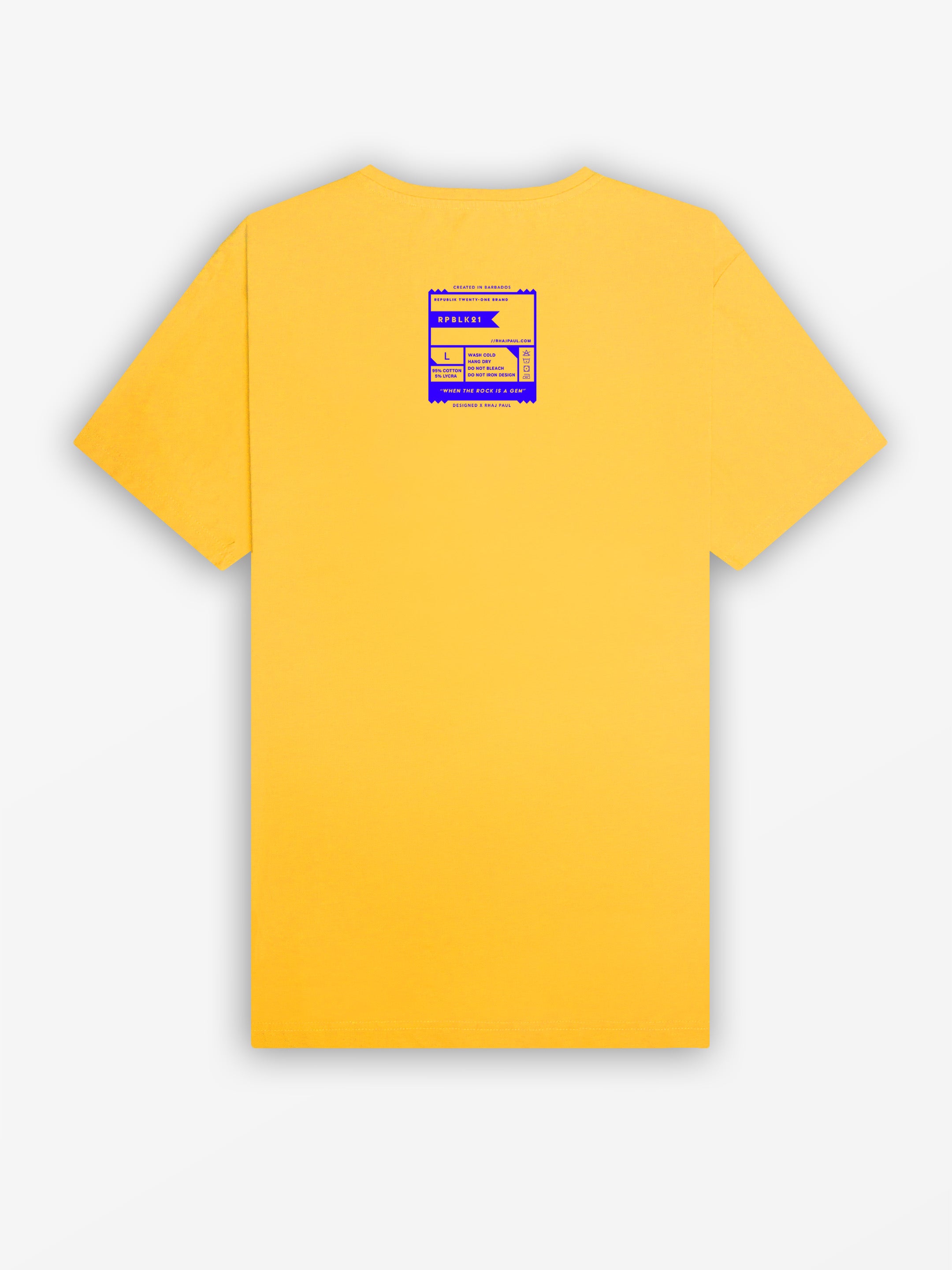 Bridgetown 66 (V-Neck) Tee | Bright Yellow / Royal