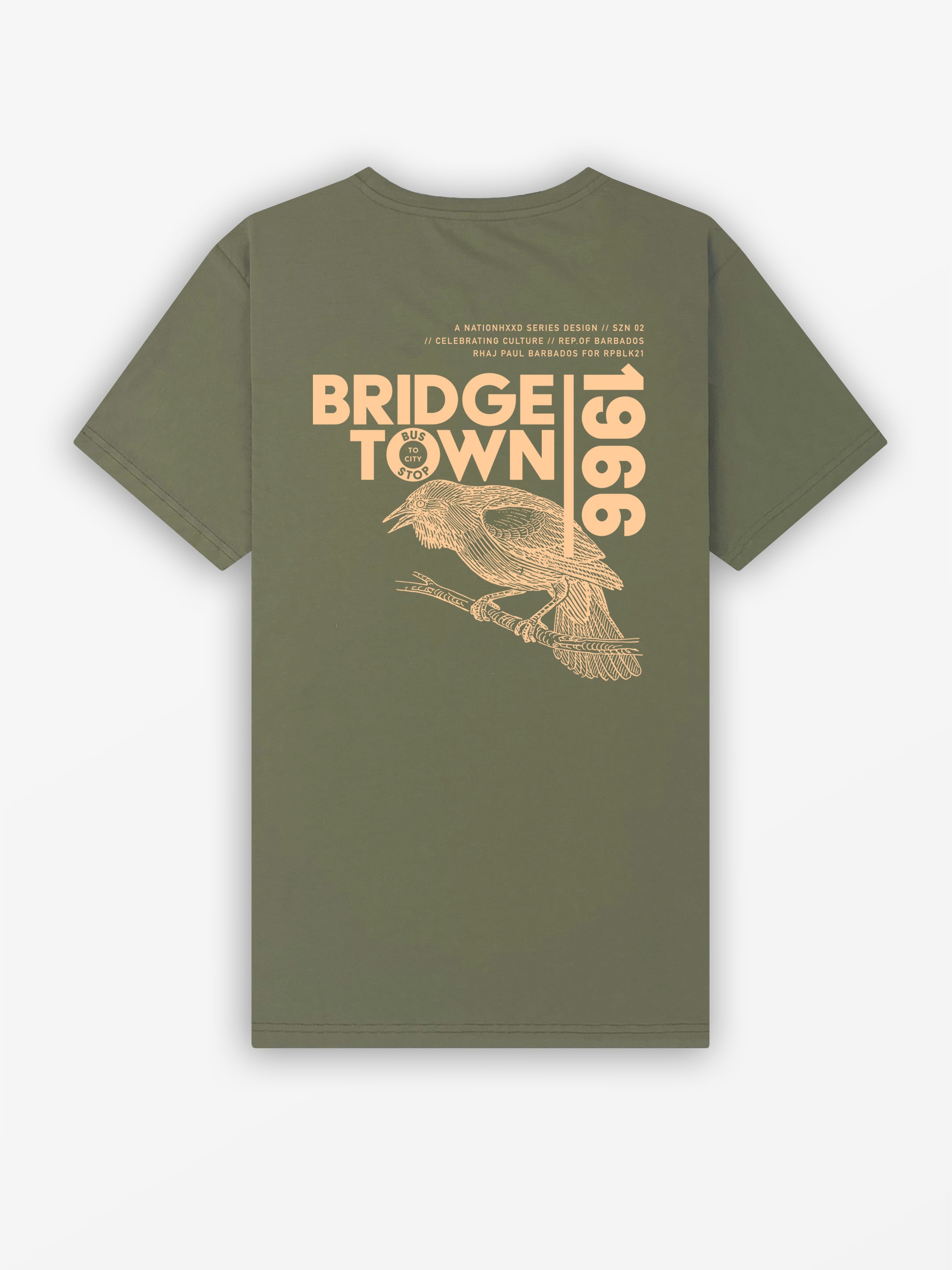 Bridgetown 66 Tee | Olive Green / Sand