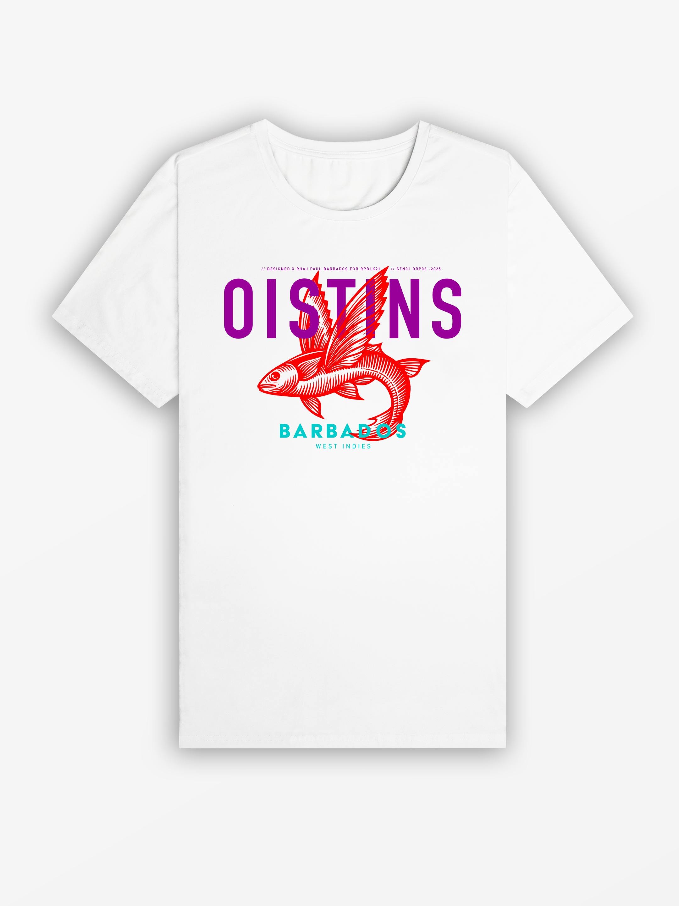 Oistins 2025 Tee | White / Purple