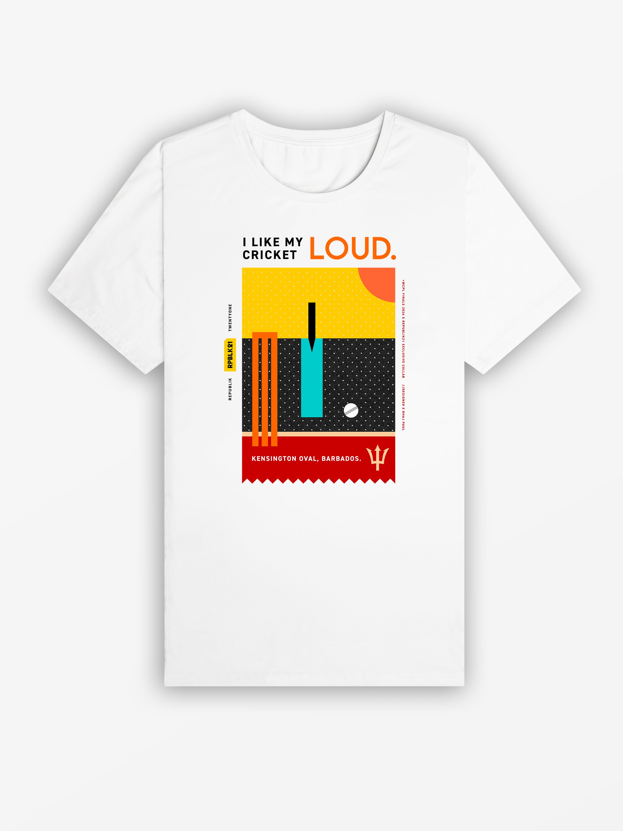 WCPL x RPBLK21 Collab Tee | White / Sunset Sessions