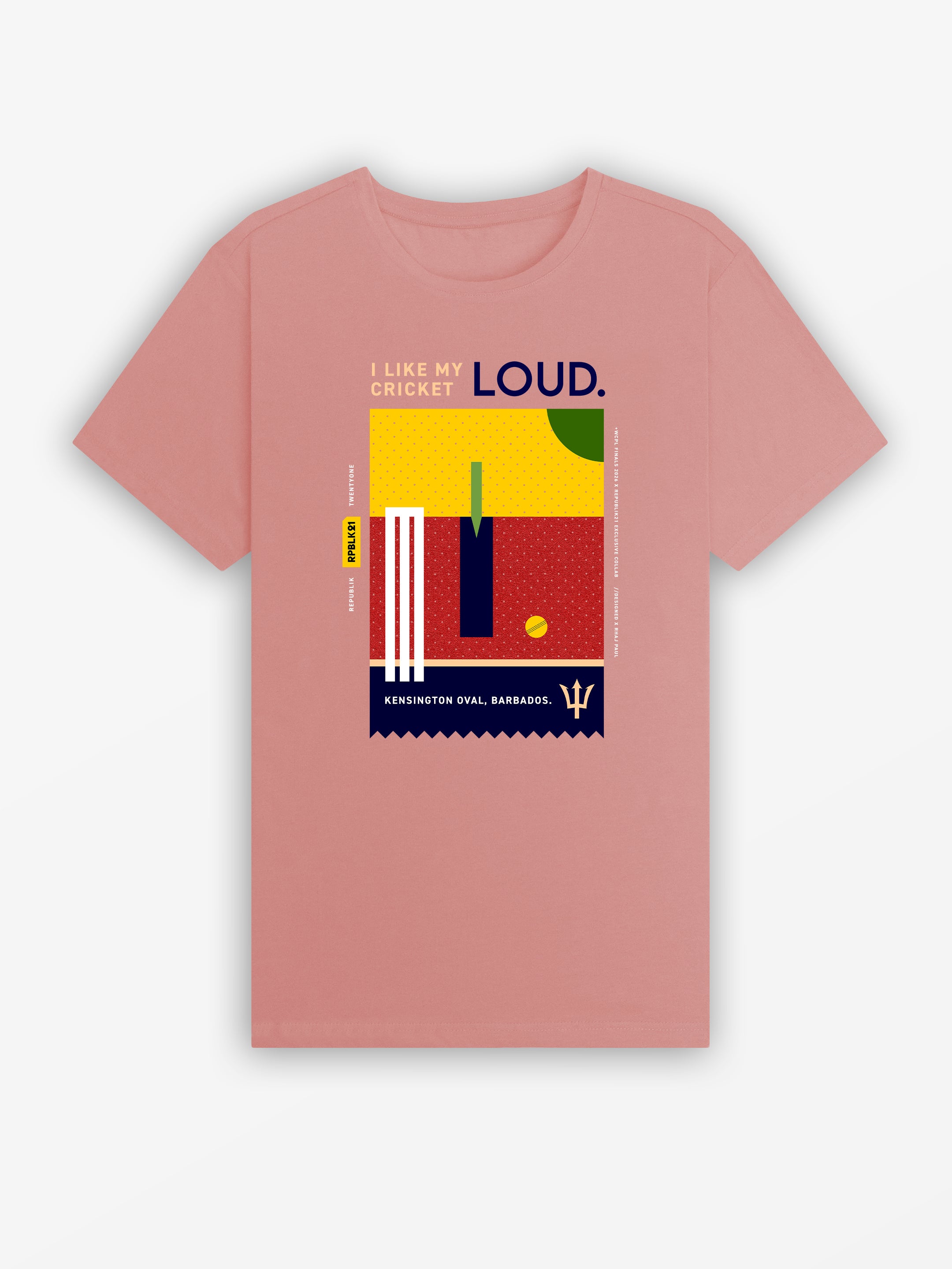 WCPL x RPBLK21 Collab Tee | Vintage Rose / Roots Style