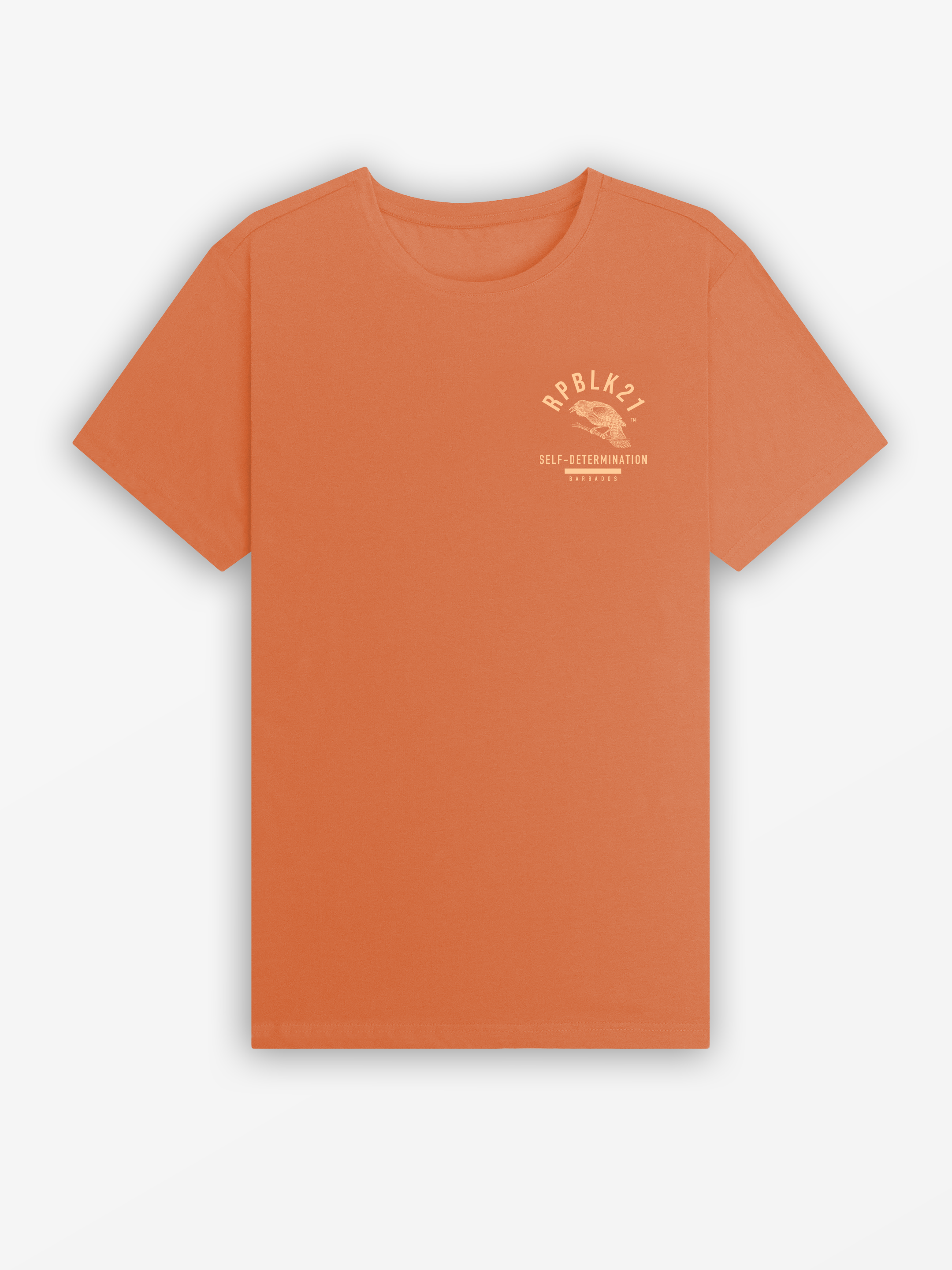 BARBADOS 23 Tee | Orange / Turquoise