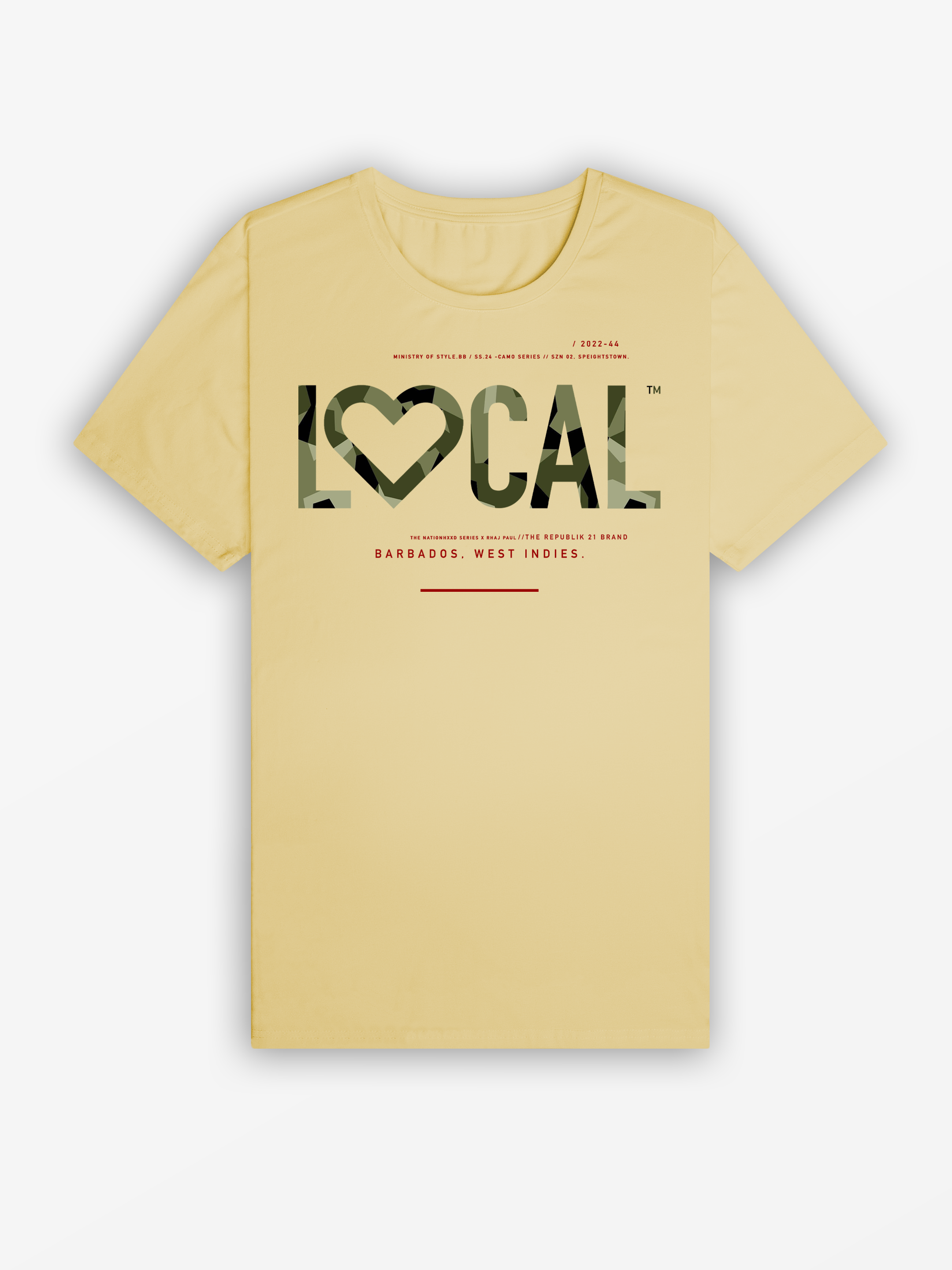 LOCAL LOVE Tee | Down Yellow / Camo