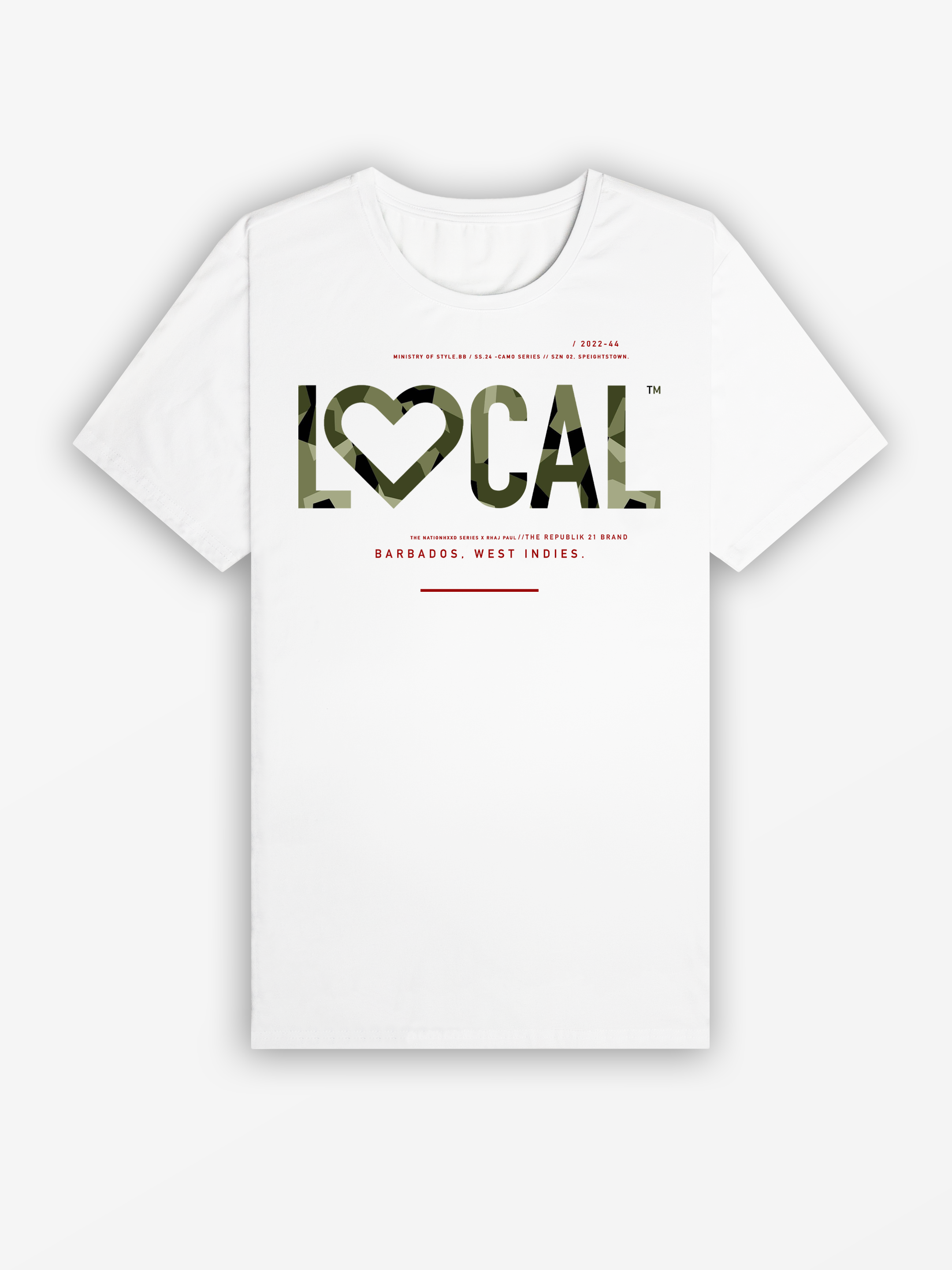 LOCAL LOVE Tee | White / Camo